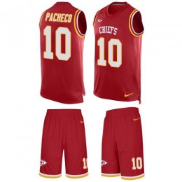 Chiefs #10 Isiah Pacheco Red Team Color Men's Stitched NFL Limited Tank Top Suit Jersey