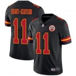 Chiefs #11 Marquez Valdes-Scantling Black Men's Stitched NFL Limited Rush Jersey