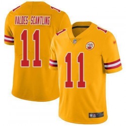 Chiefs #11 Marquez Valdes-Scantling Gold Men's Stitched NFL Limited Inverted Legend Jersey