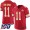 Chiefs #11 Marquez Valdes-Scantling Red Team Color Men's Stitched NFL 100th Season Vapor Limited Jersey
