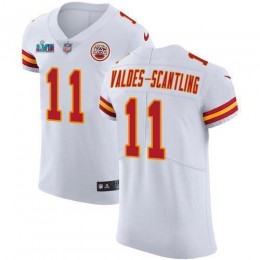 Chiefs #11 Marquez Valdes-Scantling White Super Bowl LVII Patch Men's Stitched NFL Vapor Untouchable Elite Jersey
