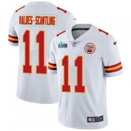 Chiefs #11 Marquez Valdes-Scantling White Super Bowl LVII Patch Men's Stitched NFL Vapor Untouchable Limited Jersey