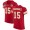 Chiefs #15 Patrick Mahomes Red Team Color Super Bowl LVII Patch Men's Stitched NFL Vapor Untouchable Elite Jersey