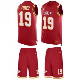 Chiefs #19 Kadarius Toney Red Team Color Men's Stitched NFL Limited Tank Top Suit Jersey