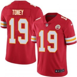 Chiefs #19 Kadarius Toney Red Team Color Men's Stitched NFL Vapor Untouchable Limited Jersey