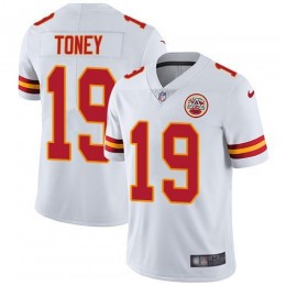 Chiefs #19 Kadarius Toney White Men's Stitched NFL Vapor Untouchable Limited Jersey
