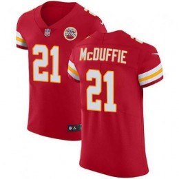 Chiefs #21 Trent McDuffie Red Team Color Men's Stitched NFL Vapor Untouchable Elite Jersey