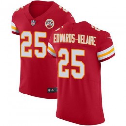 Chiefs #25 Clyde Edwards-Helaire Red Team Color Men's Stitched NFL Vapor Untouchable Elite Jersey