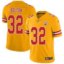 Chiefs #32 Nick Bolton Gold Men's Stitched NFL Limited Inverted Legend Jersey