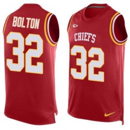 Chiefs #32 Nick Bolton Red Team Color Men's Stitched NFL Limited Tank Top Jersey
