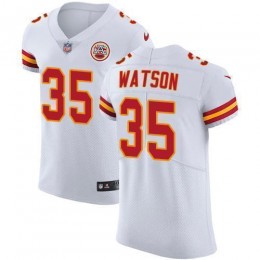 Chiefs #35 Jaylen Watson White Men's Stitched NFL Vapor Untouchable Elite Jersey