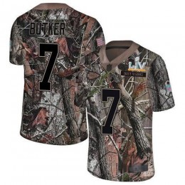 Chiefs #7 Harrison Butker Camo Men's Super Bowl LV Bound Stitched NFL Limited Rush Realtree Jersey