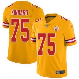 Chiefs #75 Darian Kinnard Gold Men's Stitched NFL Limited Inverted Legend Jersey