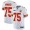 Chiefs #75 Darian Kinnard White Super Bowl LVII Patch Men's Stitched NFL Vapor Untouchable Limited Jersey