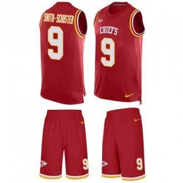 Chiefs #9 JuJu Smith-Schuster Red Team Color Men's Stitched NFL Limited Tank Top Suit Jersey