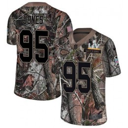 Chiefs #95 Chris Jones Camo Men's Super Bowl LV Bound Stitched NFL Limited Rush Realtree Jersey