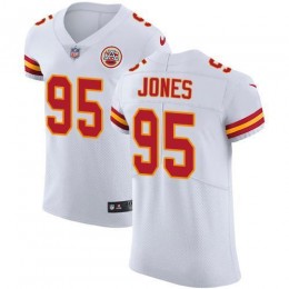 Chiefs #95 Chris Jones White Men's Stitched NFL Vapor Untouchable Elite Jersey