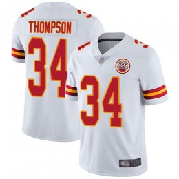 Kansas City Chiefs #34 Darwin Thompson White Men's Stitched NFL Vapor Untouchable Limited Jersey