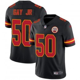 Kansas City Chiefs #50 Willie Gay Jr. Black Men's Stitched NFL Limited Rush Jersey