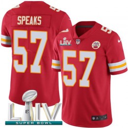 Kansas City Chiefs #57 Breeland Speaks Red Super Bowl LIV 2020 Team Color Men's Stitched NFL Vapor Untouchable Limited Jersey