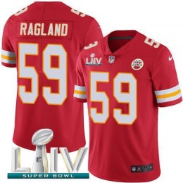 Kansas City Chiefs #59 Reggie Ragland Red Super Bowl LIV 2020 Team Color Men's Stitched NFL Vapor Untouchable Limited Jersey
