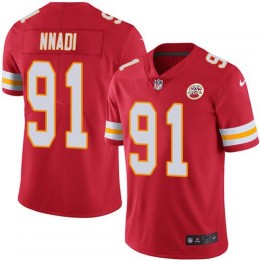 Kansas City Chiefs #91 Derrick Nnadi Red Team Color Men's Stitched NFL Vapor Untouchable Limited Jersey