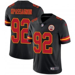 Kansas City Chiefs #92 Tanoh Kpassagnon Black Men's Stitched NFL Limited Rush Jersey