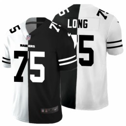 Las Vegas Las Vegas Raiders #75 Howie Long Men's Black V White Peace Split Vapor Untouchable Limited NFL Jersey