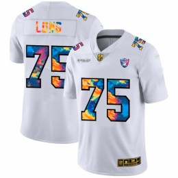 Las Vegas Las Vegas Raiders #75 Howie Long Men's White Multi-Color 2020 NFL Crucial Catch Limited NFL Jersey