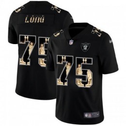 Las Vegas Las Vegas Raiders #75 Howie Long Carbon Black Vapor Statue Of Liberty Limited NFL Jersey
