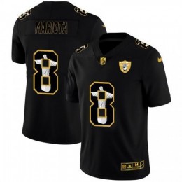 Las Vegas Las Vegas Raiders #8 Marcus Mariota Carbon Black Vapor Cristo Redentor Limited NFL Jersey