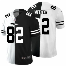 Las Vegas Las Vegas Raiders #82 Jason Witten Men's Black V White Peace Split Vapor Untouchable Limited NFL Jersey