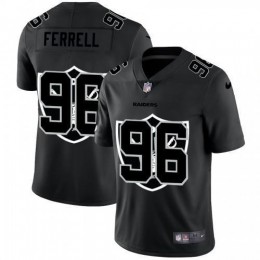 Las Vegas Las Vegas Raiders #96 Clelin Ferrell Men's Team Logo Dual Overlap Limited NFL Jersey Black Men's