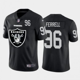 Las Vegas Las Vegas Raiders #96 Clelin Ferrell Black Men's Big Team Logo Player Vapor Limited NFL Jersey