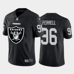 Las Vegas Las Vegas Raiders #96 Clelin Ferrell Black Men's Big Team Logo Vapor Limited NFL Jersey