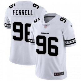 Las Vegas Las Vegas Raiders #96 Clelin Ferrell White Team Logo Vapor Limited NFL Jersey