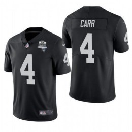 Las Vegas Raiders #4 Derek Carr Men's 2020 Inaugural Season Vapor Limited NFL Jersey Black