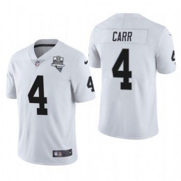 Las Vegas Raiders #4 Derek Carr Men's 2020 Inaugural Season Vapor Limited NFL Jersey White