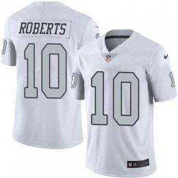 Las Vegas Raiders #10 Seth Roberts White Men's Stitched NFL Limited Rush Jersey