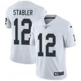 Las Vegas Raiders #12 Kenny Stabler White Men's Stitched NFL Vapor Untouchable Limited Jersey
