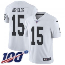 Las Vegas Raiders #15 Nelson Agholor White Men's Stitched NFL 100th Season Vapor Untouchable Limited Jersey