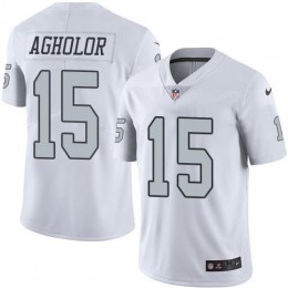 Las Vegas Raiders #15 Nelson Agholor White Men's Stitched NFL Limited Rush Jersey