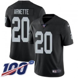 Las Vegas Raiders #20 Damon Arnette Black Team Color Men's Stitched NFL 100th Season Vapor Untouchable Limited Jersey