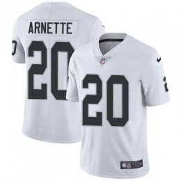 Las Vegas Raiders #20 Damon Arnette White Men's Stitched NFL Vapor Untouchable Limited Jersey