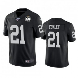 Las Vegas Raiders #21 Gareon Conley Black 60th Anniversary Vapor Limited Stitched NFL 100th Season Jersey