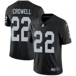 Las Vegas Raiders #22 Isaiah Crowell Black Team Color Men's Stitched NFL Vapor Untouchable Limited Jersey