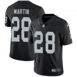 Las Vegas Raiders #28 Doug Martin Black Team Color Men's Stitched NFL Vapor Untouchable Limited Jersey