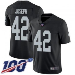 Las Vegas Raiders #42 Karl Joseph Black Team Color Men's Stitched NFL 100th Season Vapor Limited Jersey