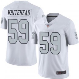 Las Vegas Raiders #59 Tahir Whitehead White Men's Stitched NFL Limited Rush Jersey
