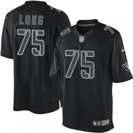 Las Vegas Raiders #75 Howie Long Black Men's Stitched NFL Impact Limited Jersey